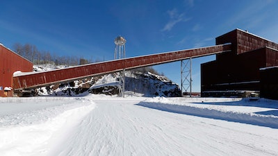 This Feb. 10, 2016 file photo shows a former iron ore processing plant near Hoyt Lakes, Minn., that would become part of a proposed PolyMet copper-nickel mine. The Minnesota Court of Appeals has rejected two of the most important permits for the planned PolyMet copper-nickel mine in northeastern Minnesota in a major victory for environmentalists. A three-judge panel ruled Monday, Jan. 13, 2019, that the state Department of Natural Resources erred when it declined to order a proceeding known as a 'contested case hearing' to gather more information on the potential environmental impacts of the project.