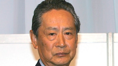 Then Sony Corp. chief corporate adviser Nobuyuki Idei, is seen in Tokyo on Oct. 17, 2005. Idei, who led Japan’s Sony from 1998 through 2005, steering its growth in digital and entertainment businesses, has died of liver failure, the company said Tuesday, June 7, 2022. He was 84.