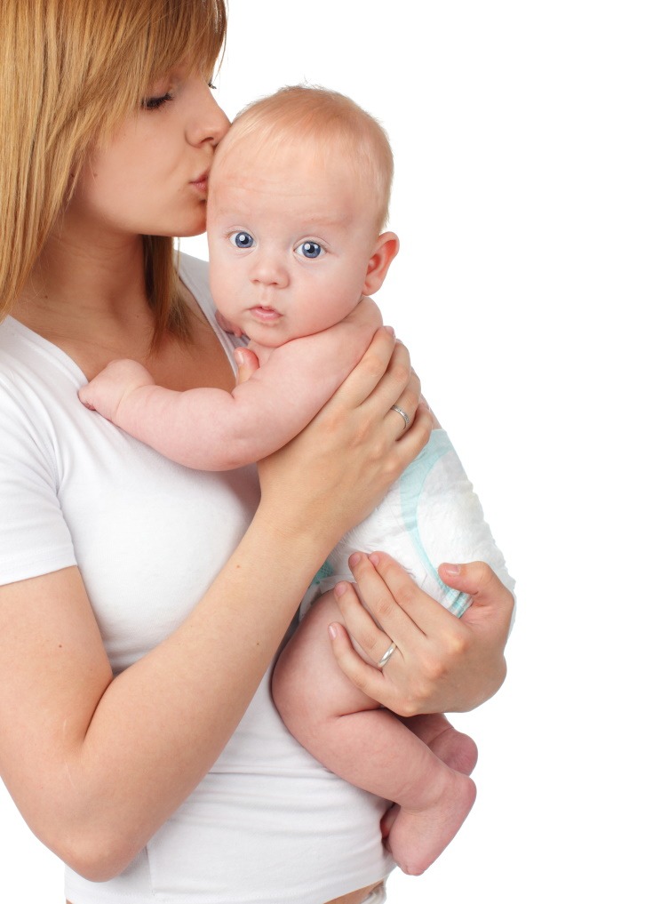 3-month-old baby cries when held by others