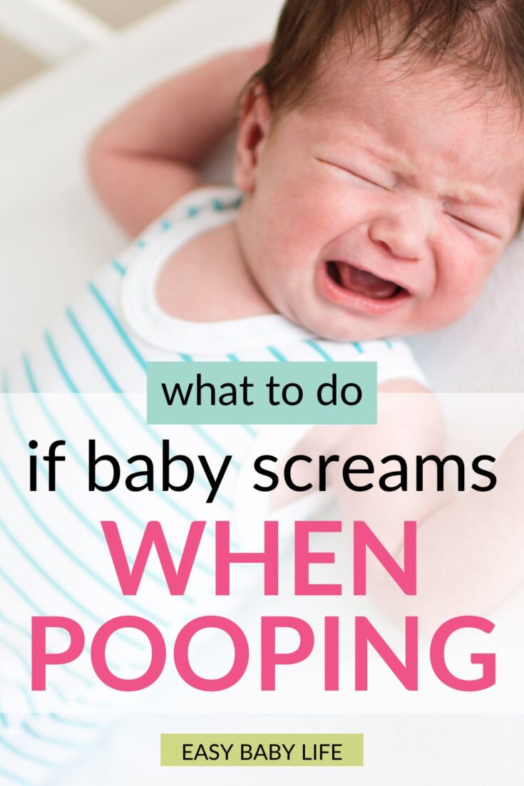 baby crying when pooping