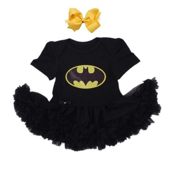 batman black baby girl costume