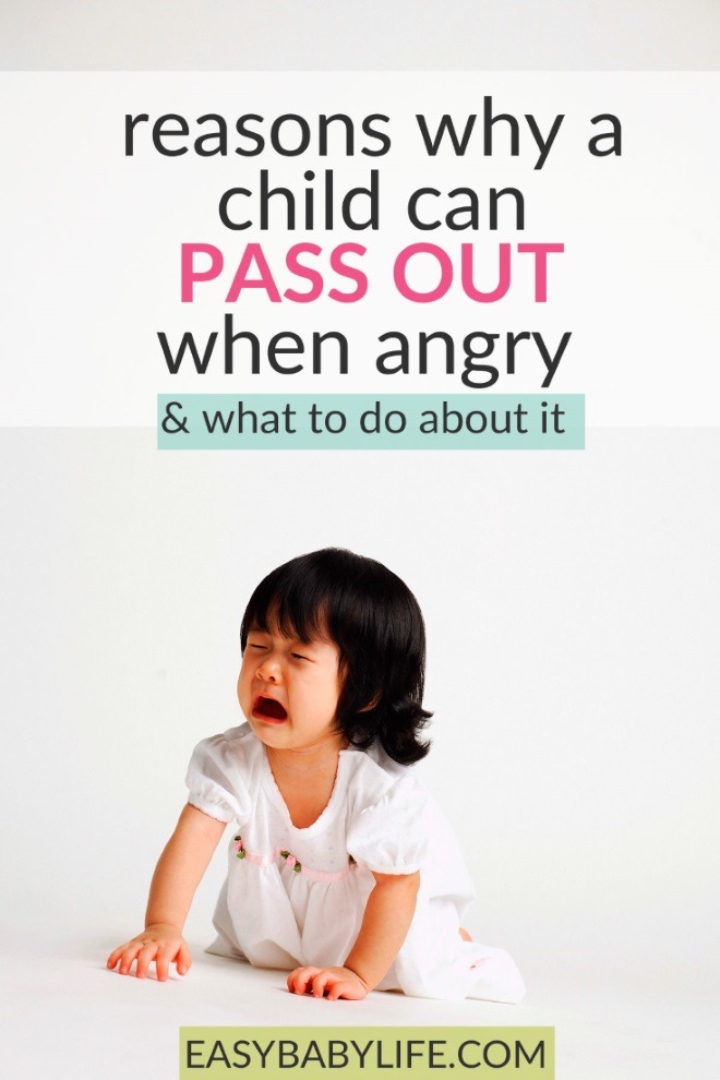 what could cause a child to pass out when angry