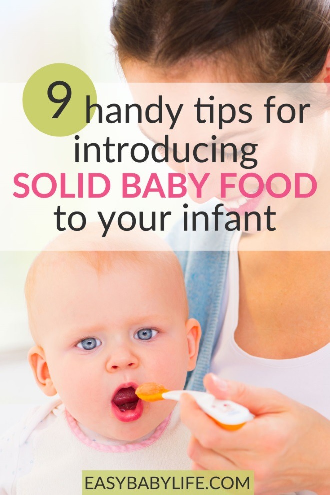 introducing solid baby food