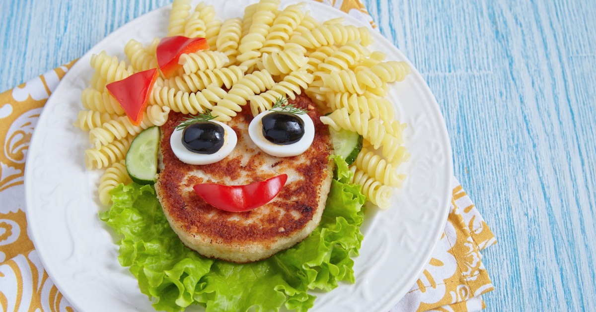 fun food plate to make kids eat