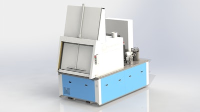 The Cell-U-Clean Mini Jet spray cabinet from Ransohoff.