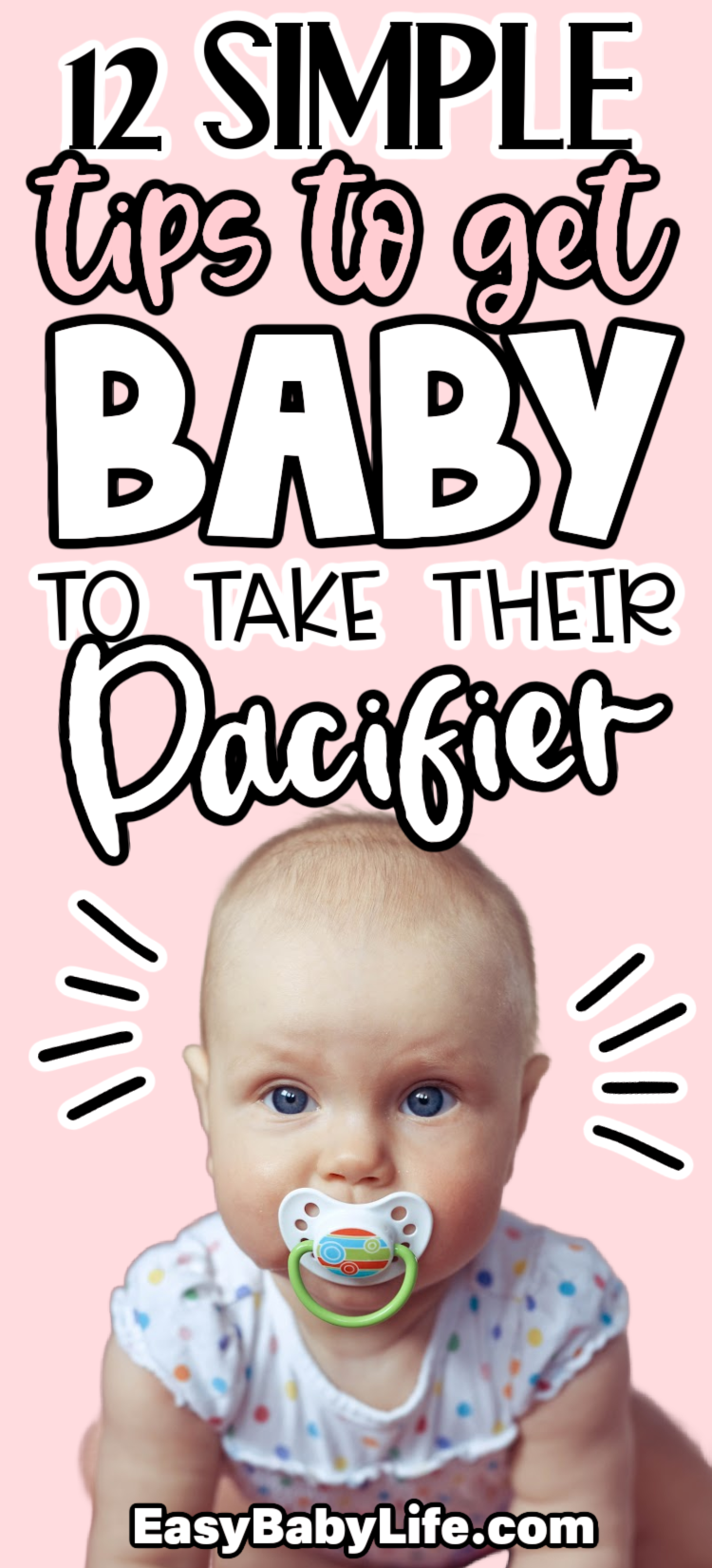 how to make baby take the pacifier